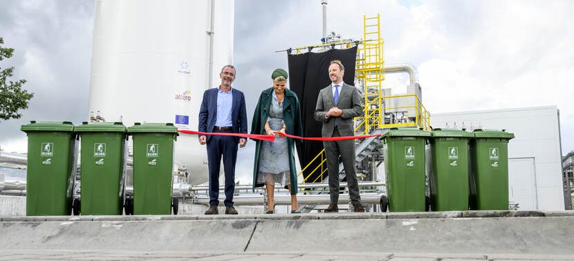 Koningin Maxima opent bio-gas installatie